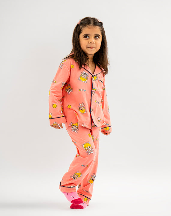 Pink Bear Nightsuit