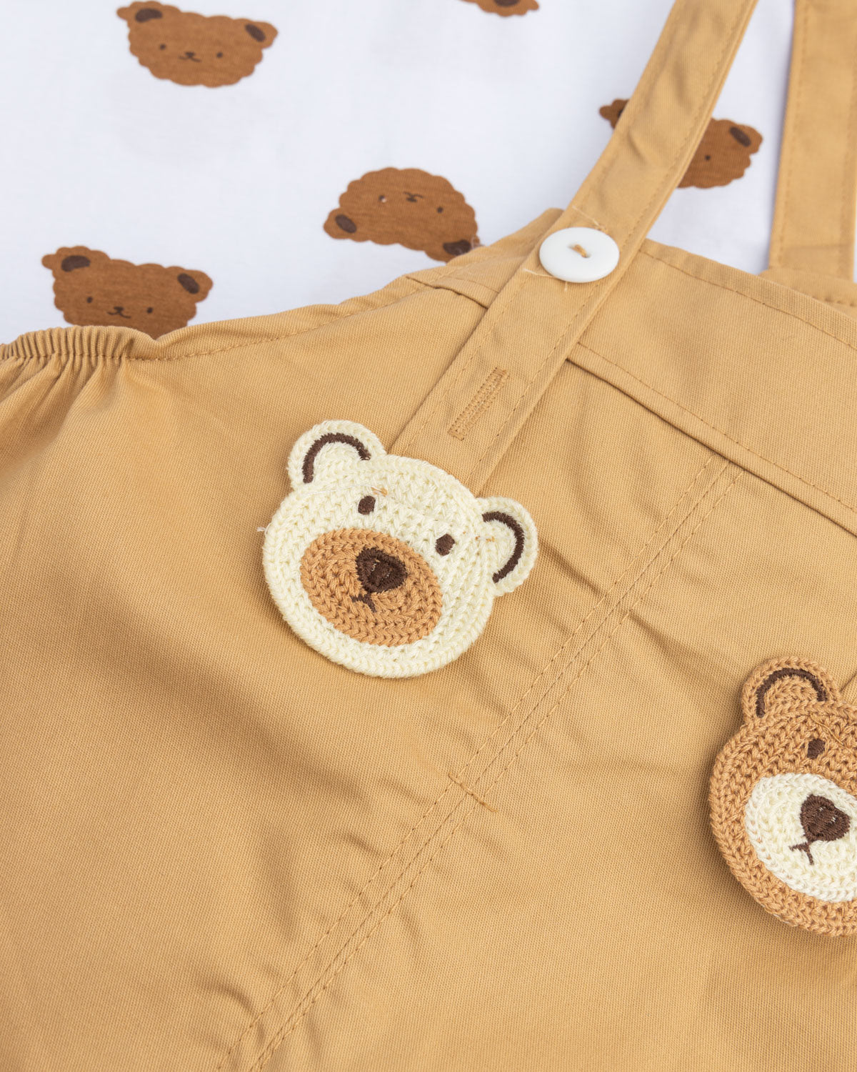 Paw paw bear dungaree set