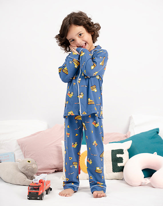 Tractor printed Nightsuit