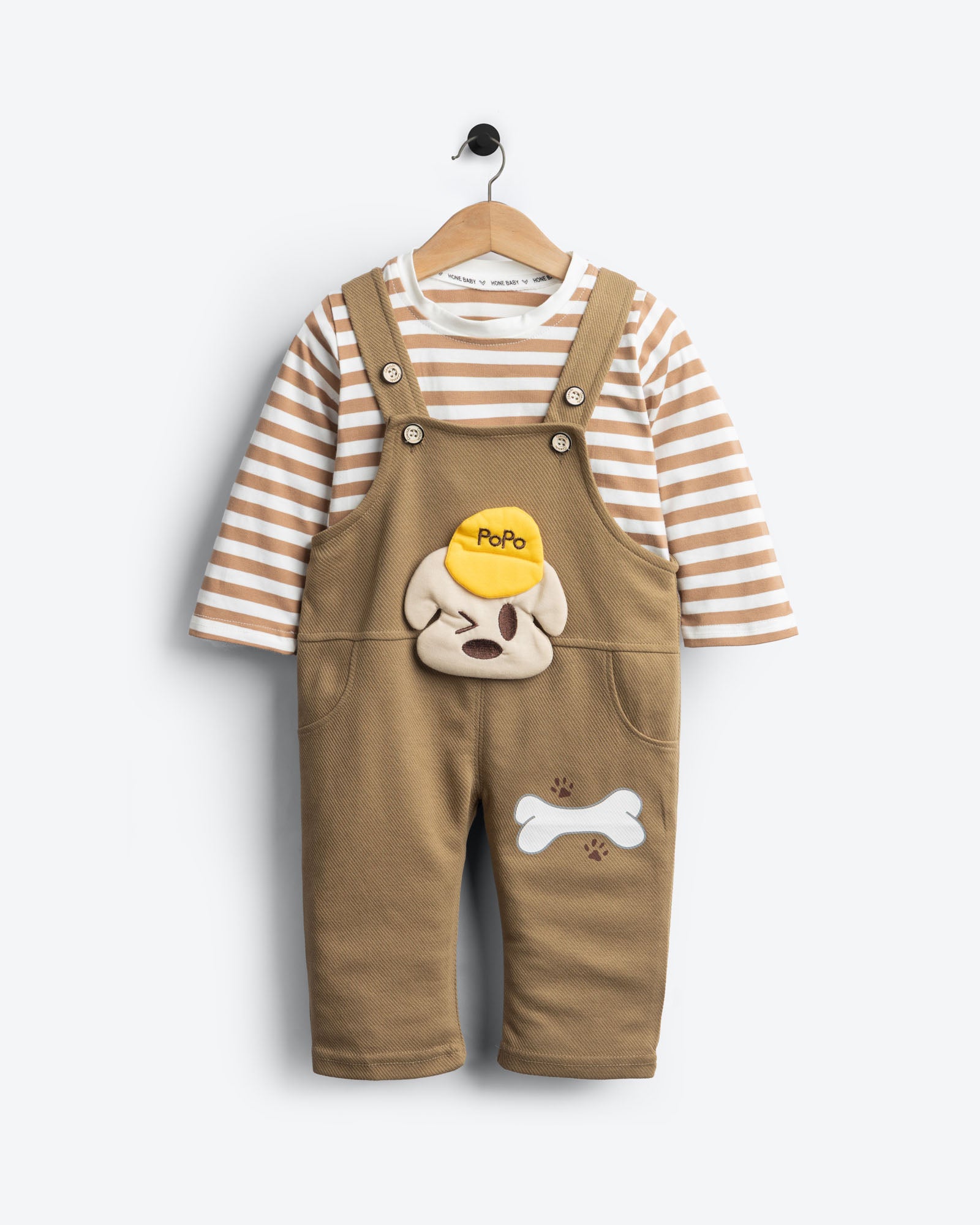 Puppy Patch Dungaree Set