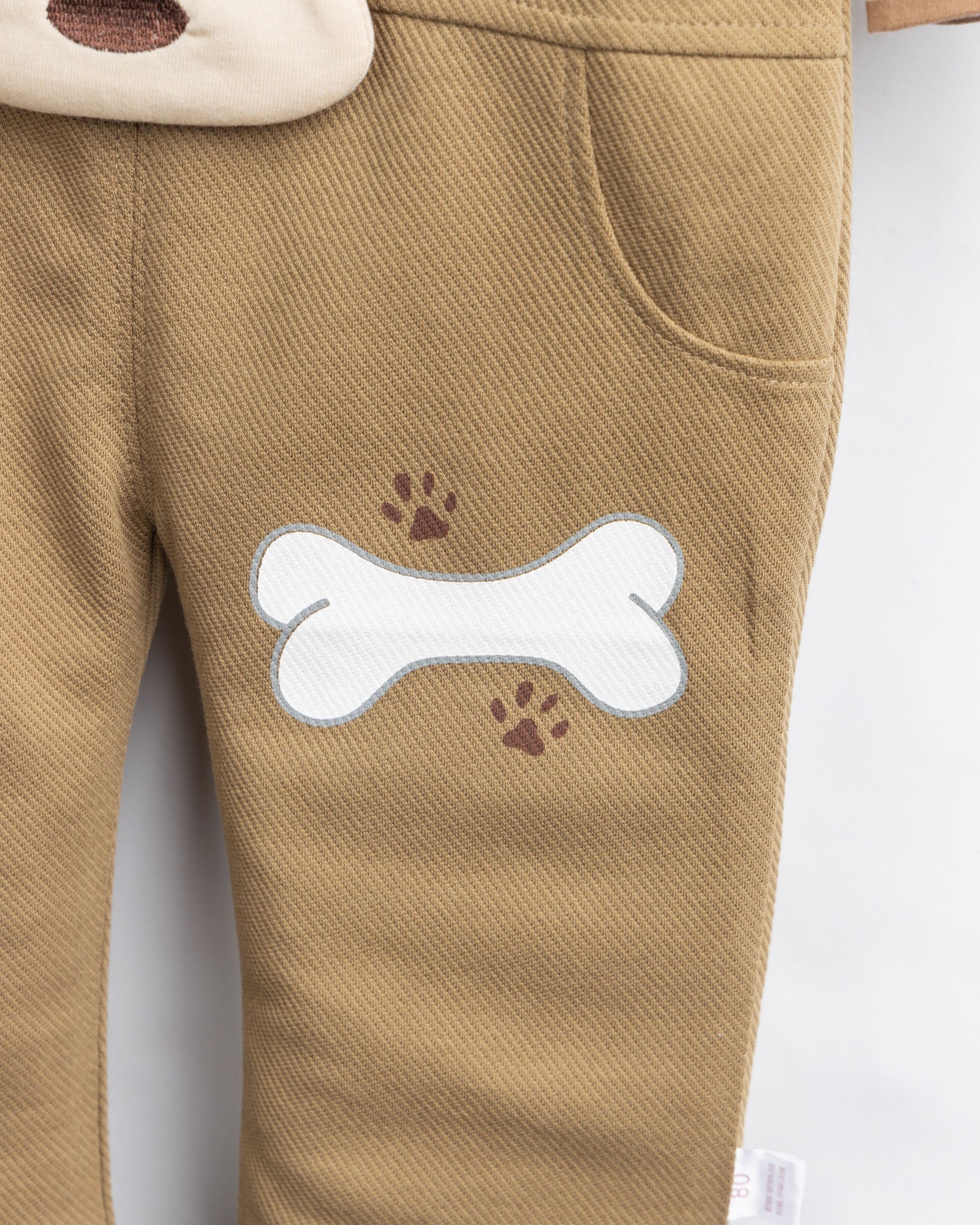 Puppy Patch Dungaree Set