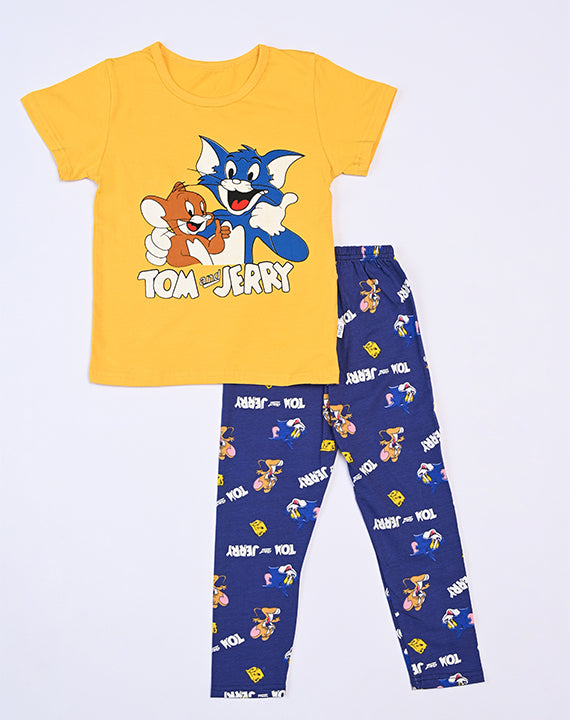 Tom n Jerry printed set