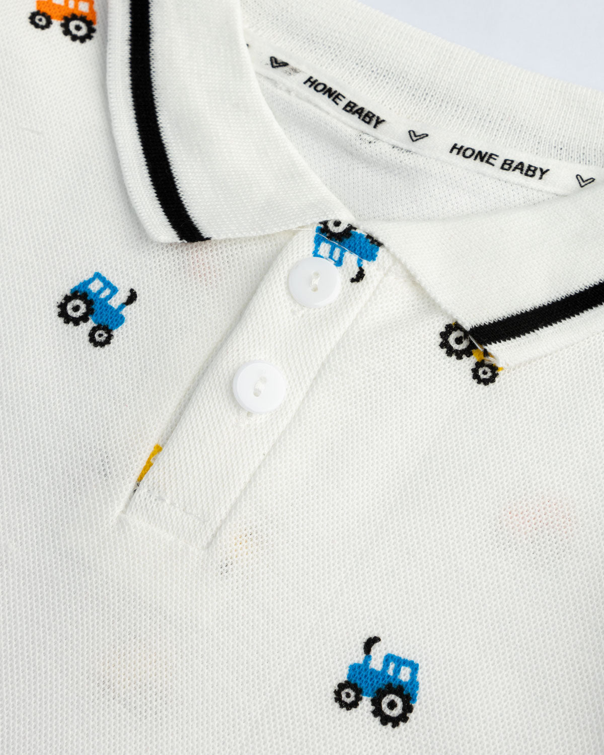 Car Embroidered polo- 2 piece set