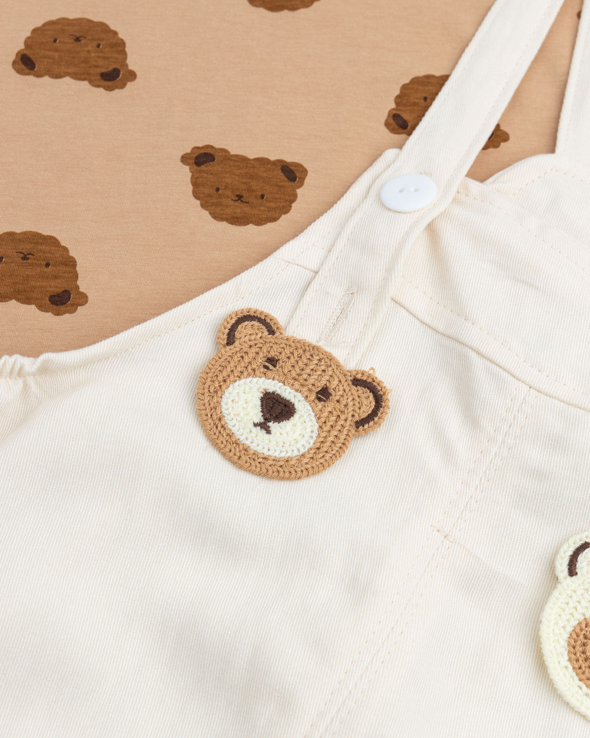 Paw paw bear dungaree set