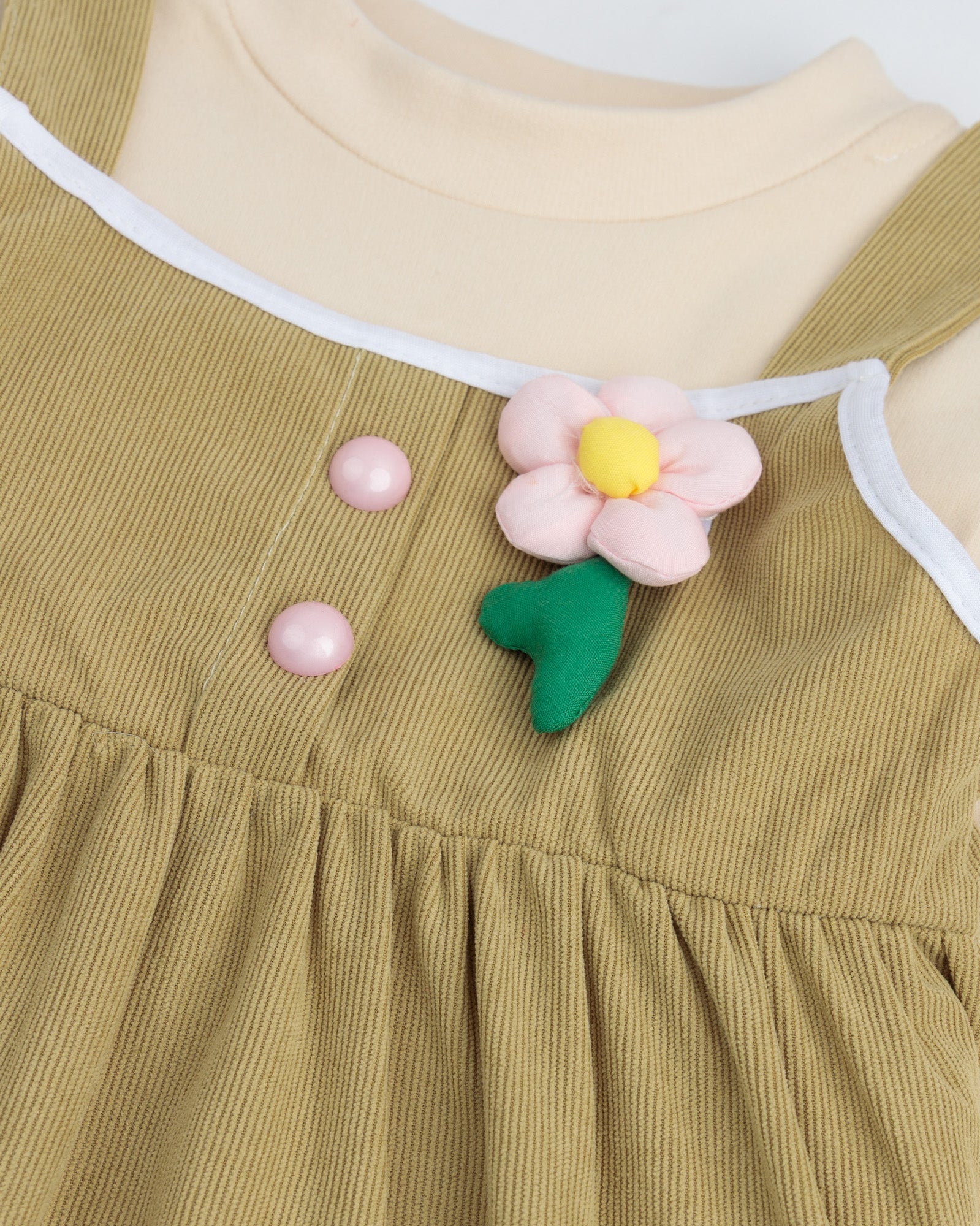 Olive Meadow Pinafore Dress