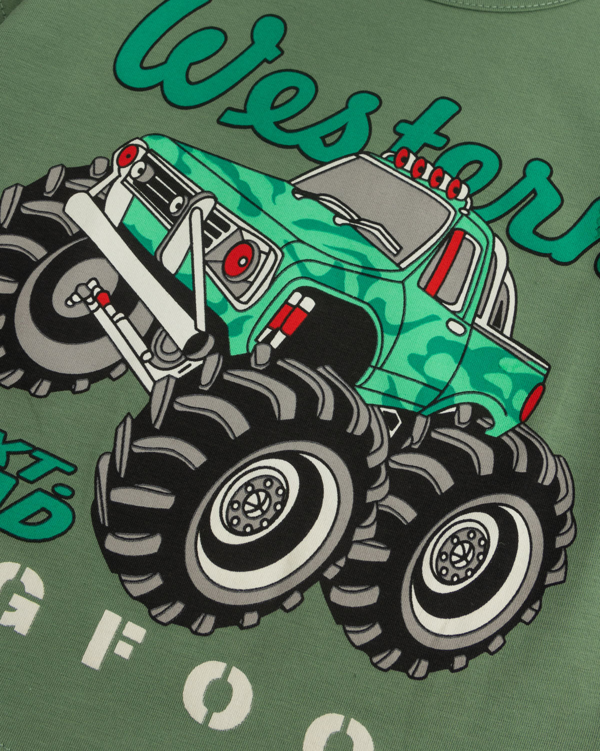 2 piece- jeep printed set