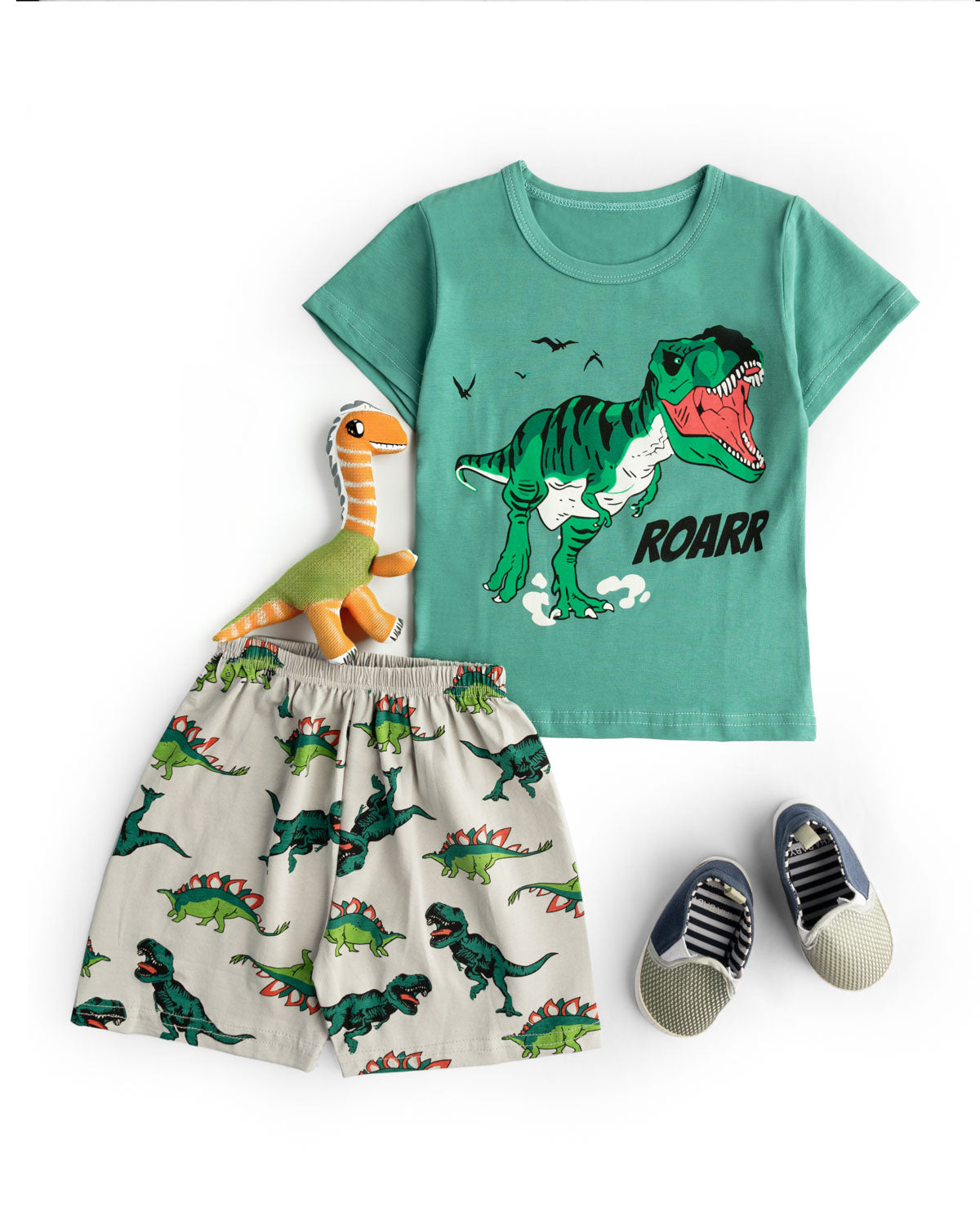 2 piece - Dino printed set