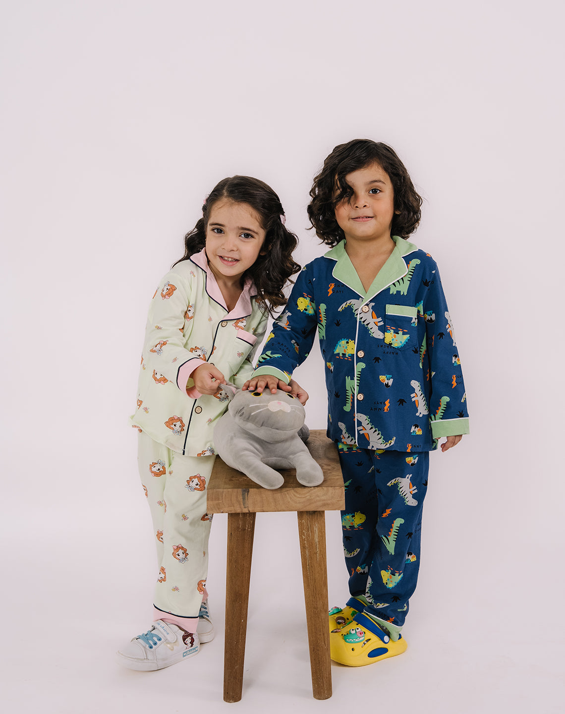 Green Floral printed Nightsuit