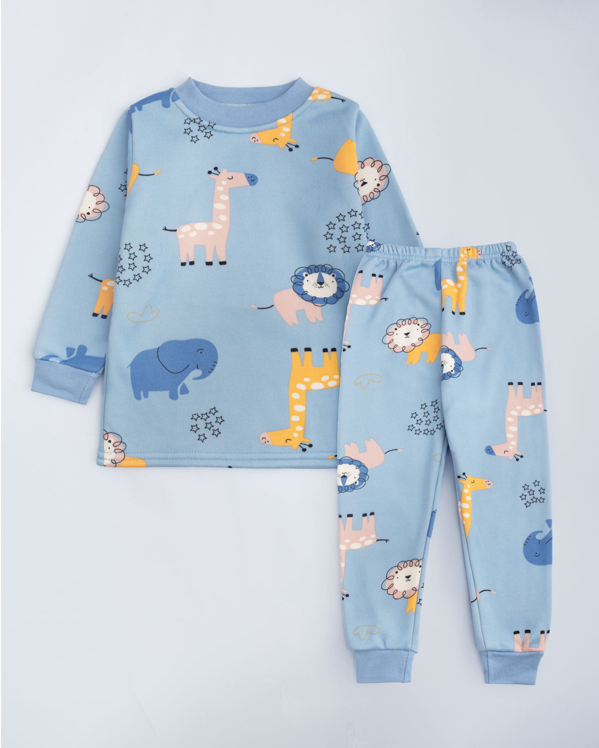 BLUE ANIMAL-THEMED SWEATSHIRT AND SWEATPANT