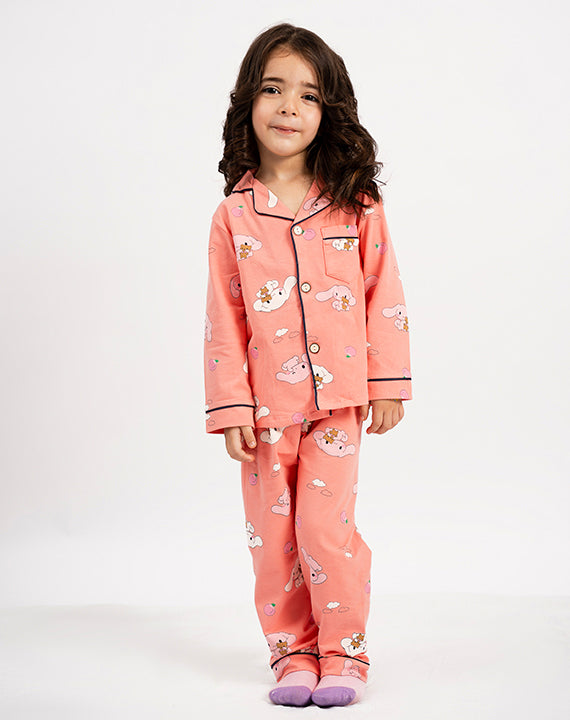 Peach bear Nightsuit