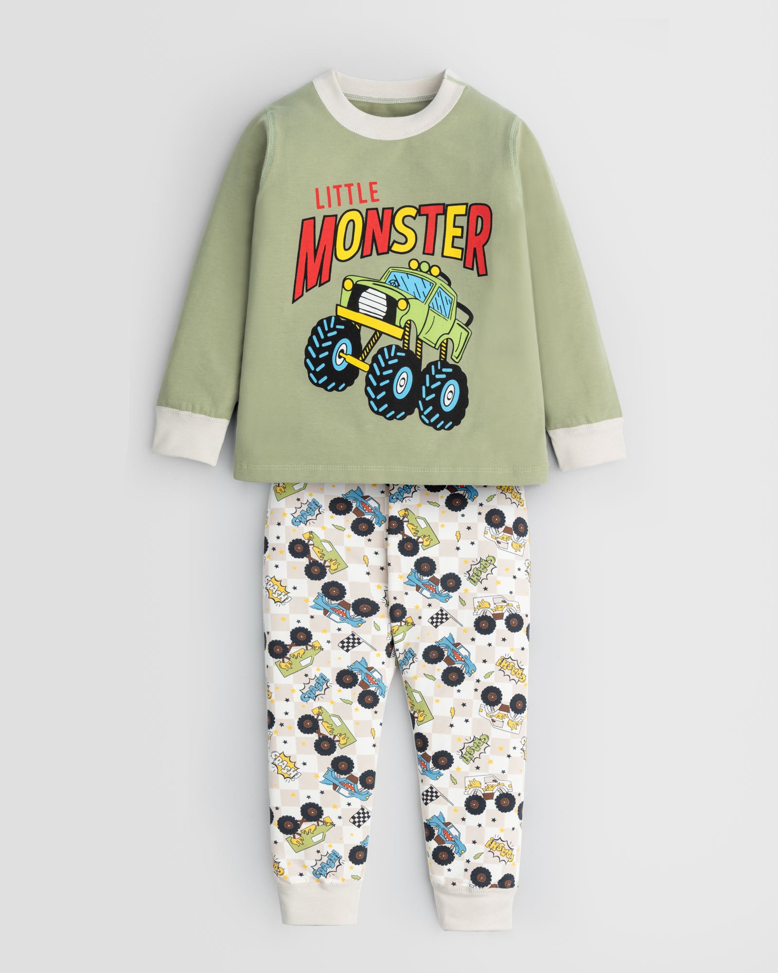 Little Monster Truck Pajama Set