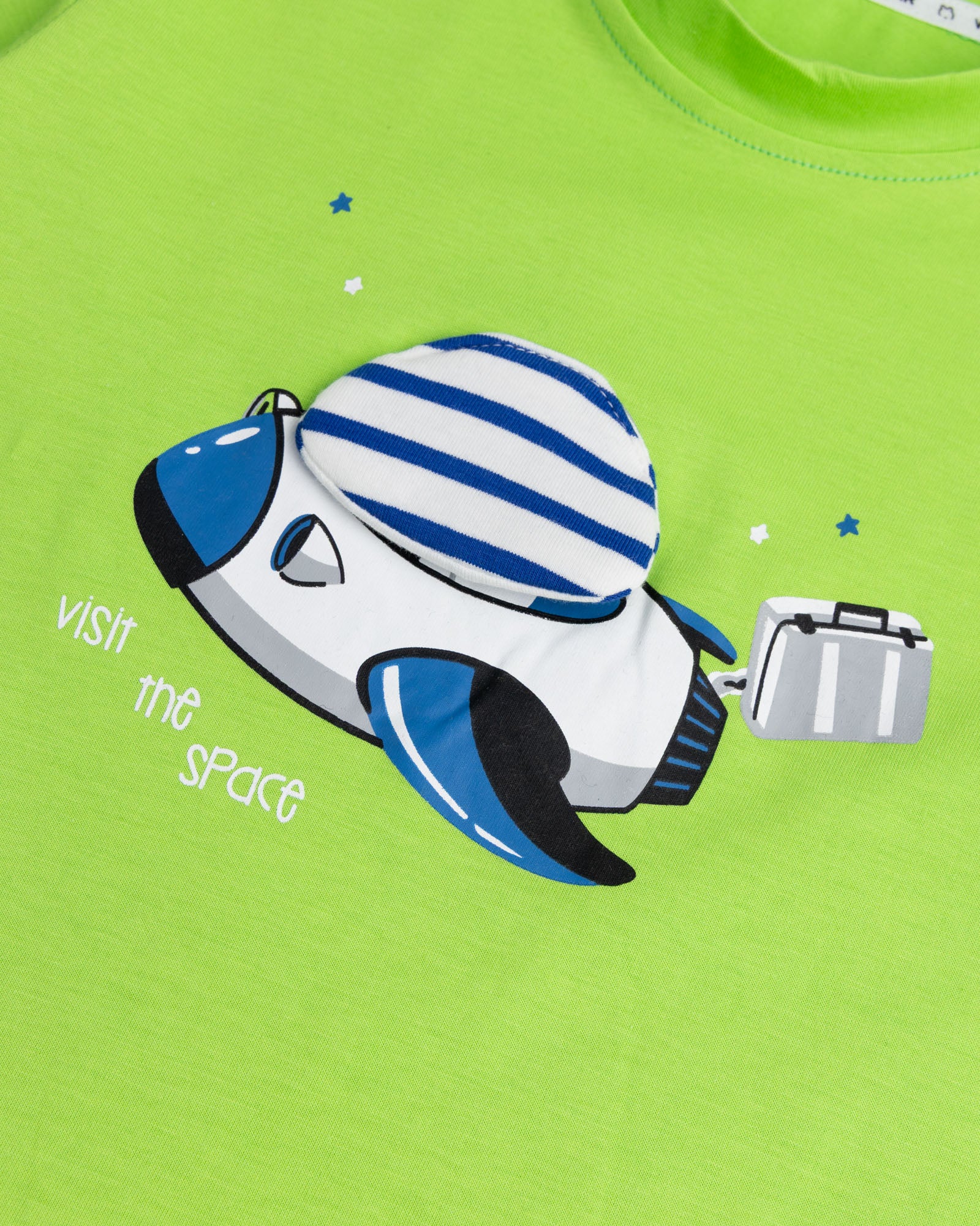 Space Explorer T-Shirt & Denim Shorts Set