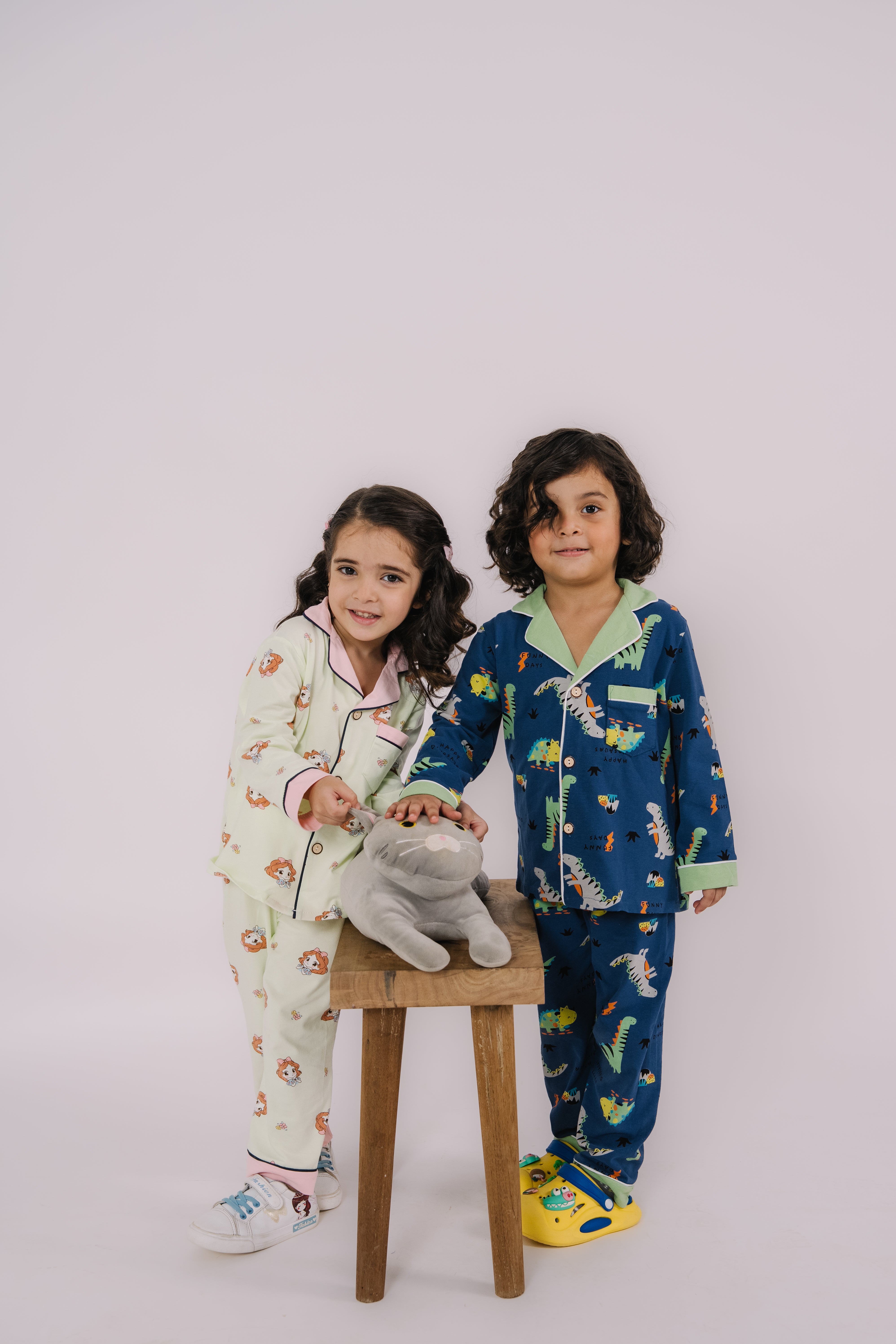 Green Floral printed Nightsuit