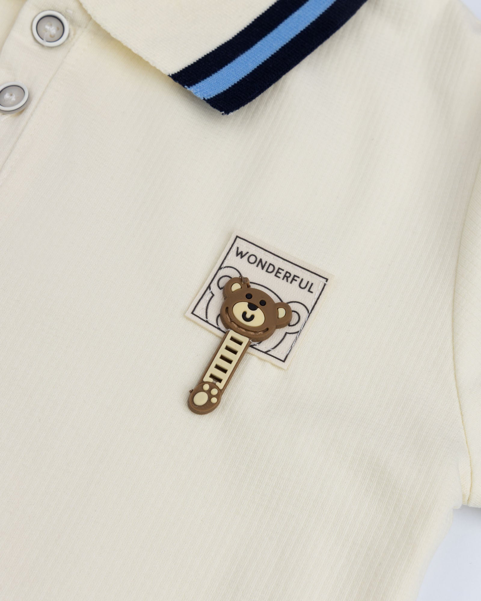 Teddy Key Polo & Jeans Shorts