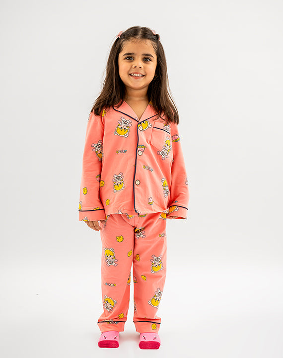 Pink Bear Nightsuit