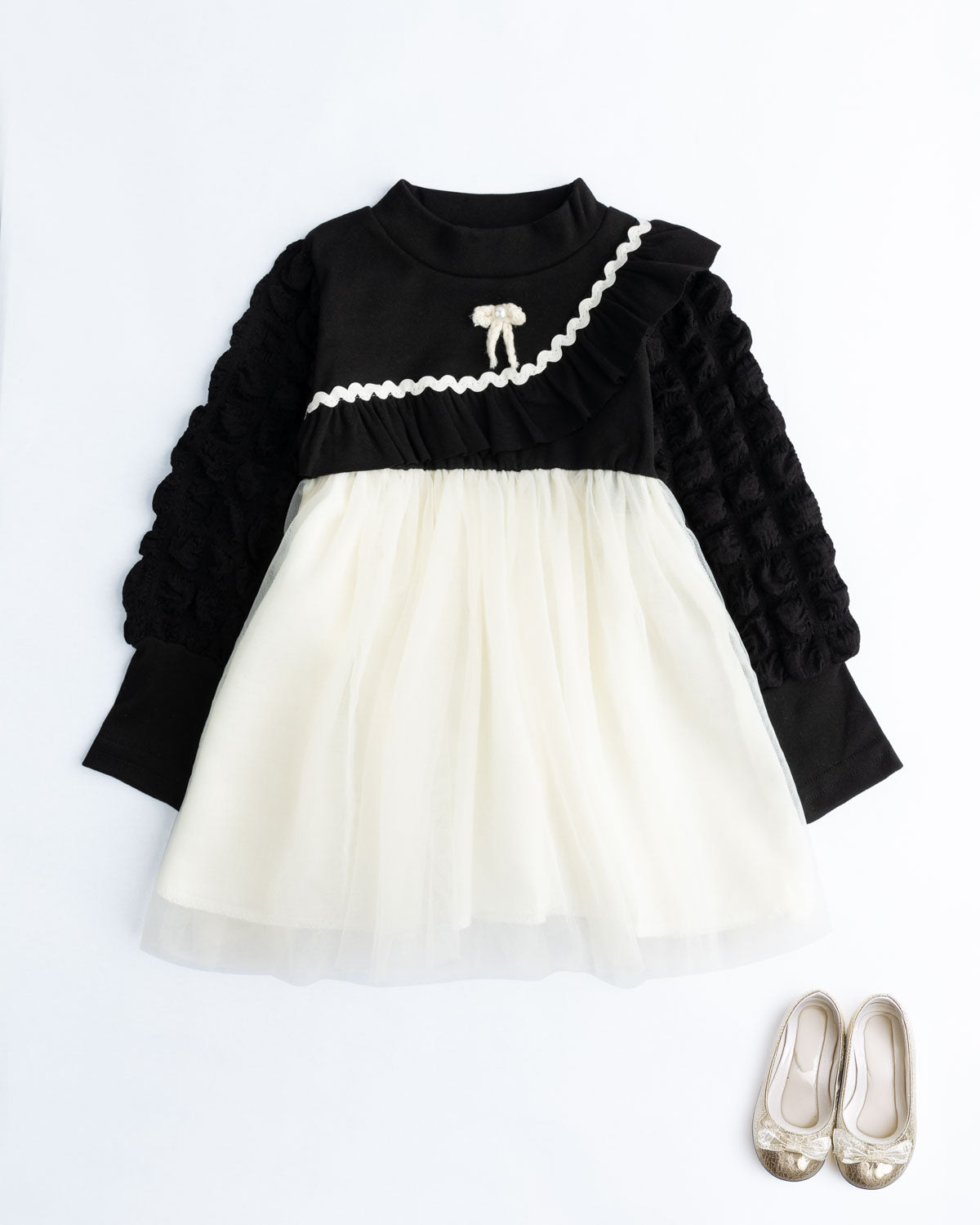 Black Ruffled Dress