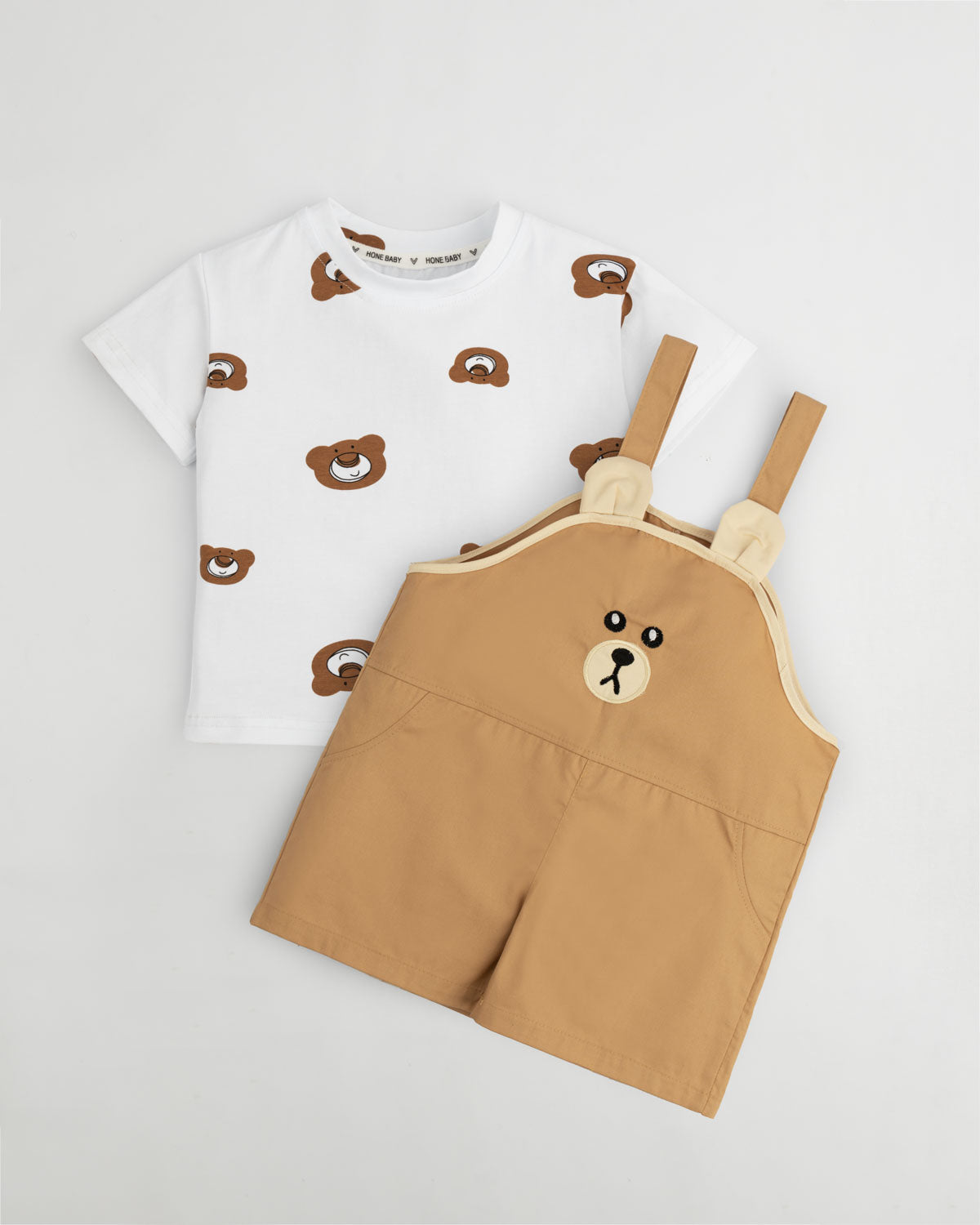 Bear 2-piece Dungaree Set