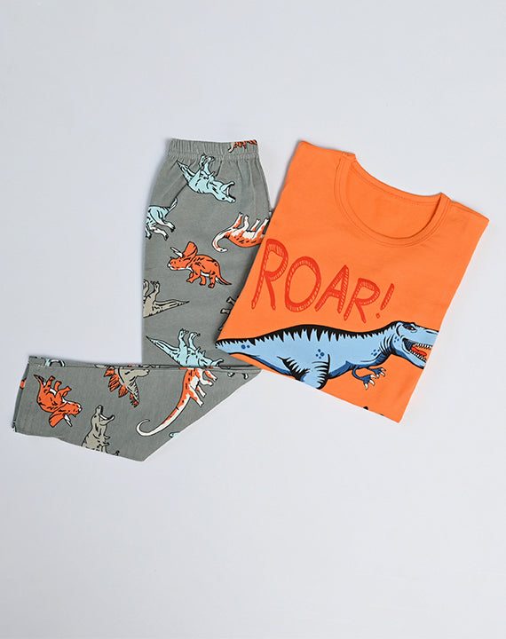 Dino printed set
