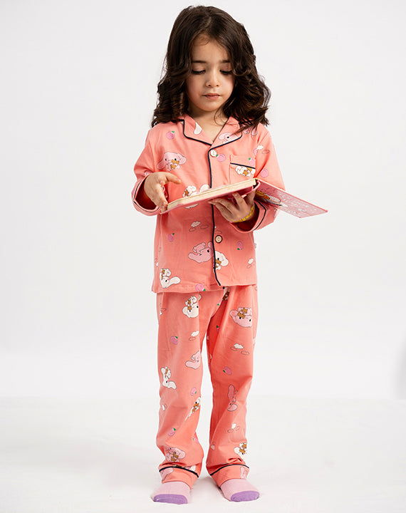 Peach bear Nightsuit