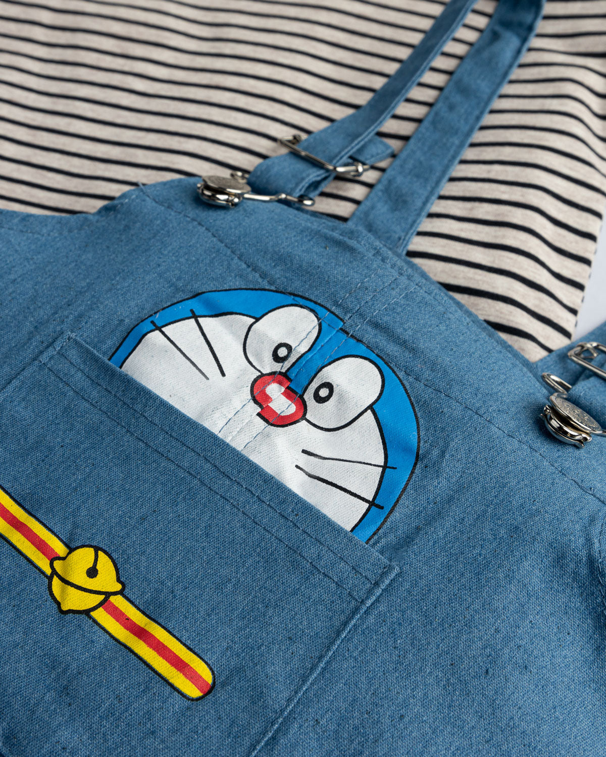 Doraemon Dungaree- 2 piece set