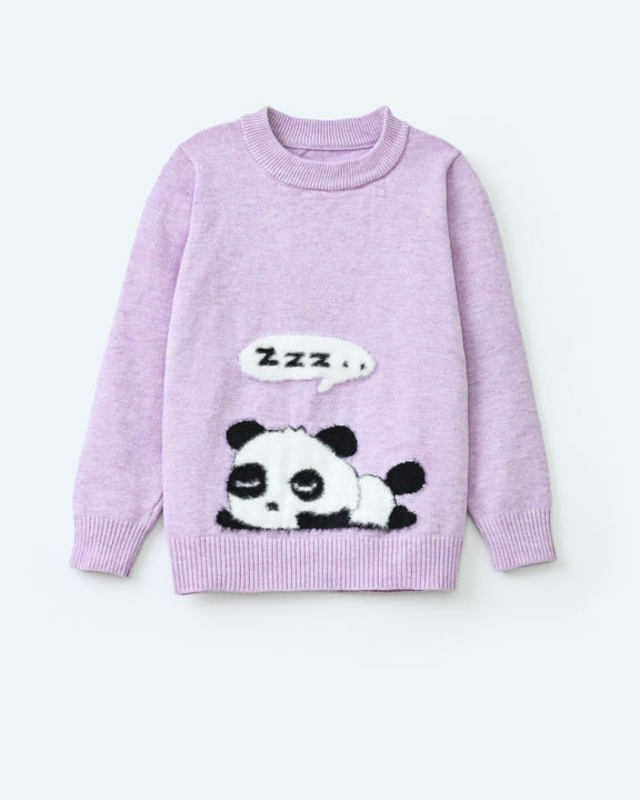 LAVENDER PANDA SWEATER