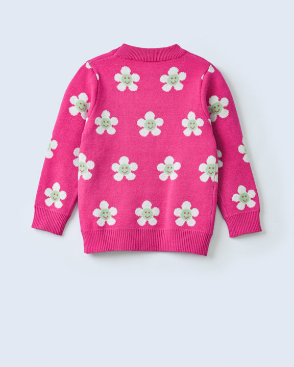 FLORAL PATTERN SWEATER