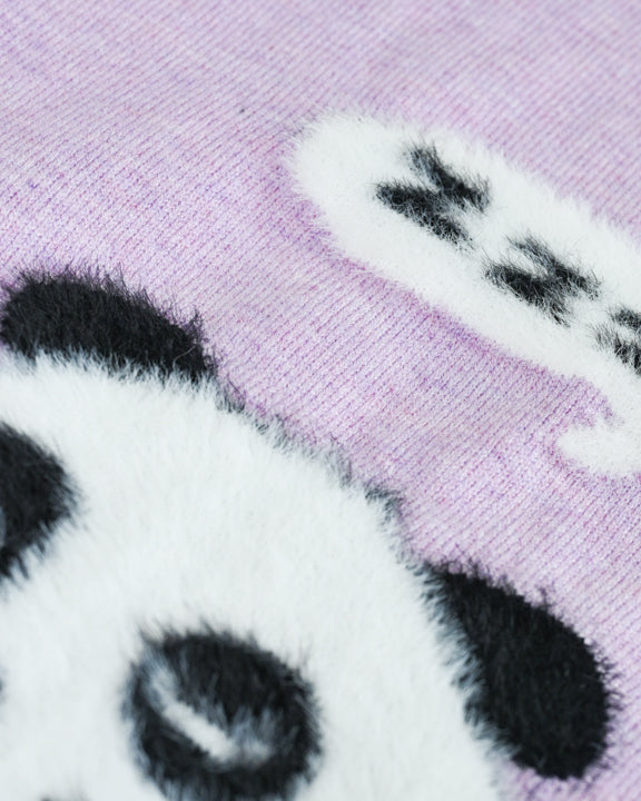 LAVENDER PANDA SWEATER