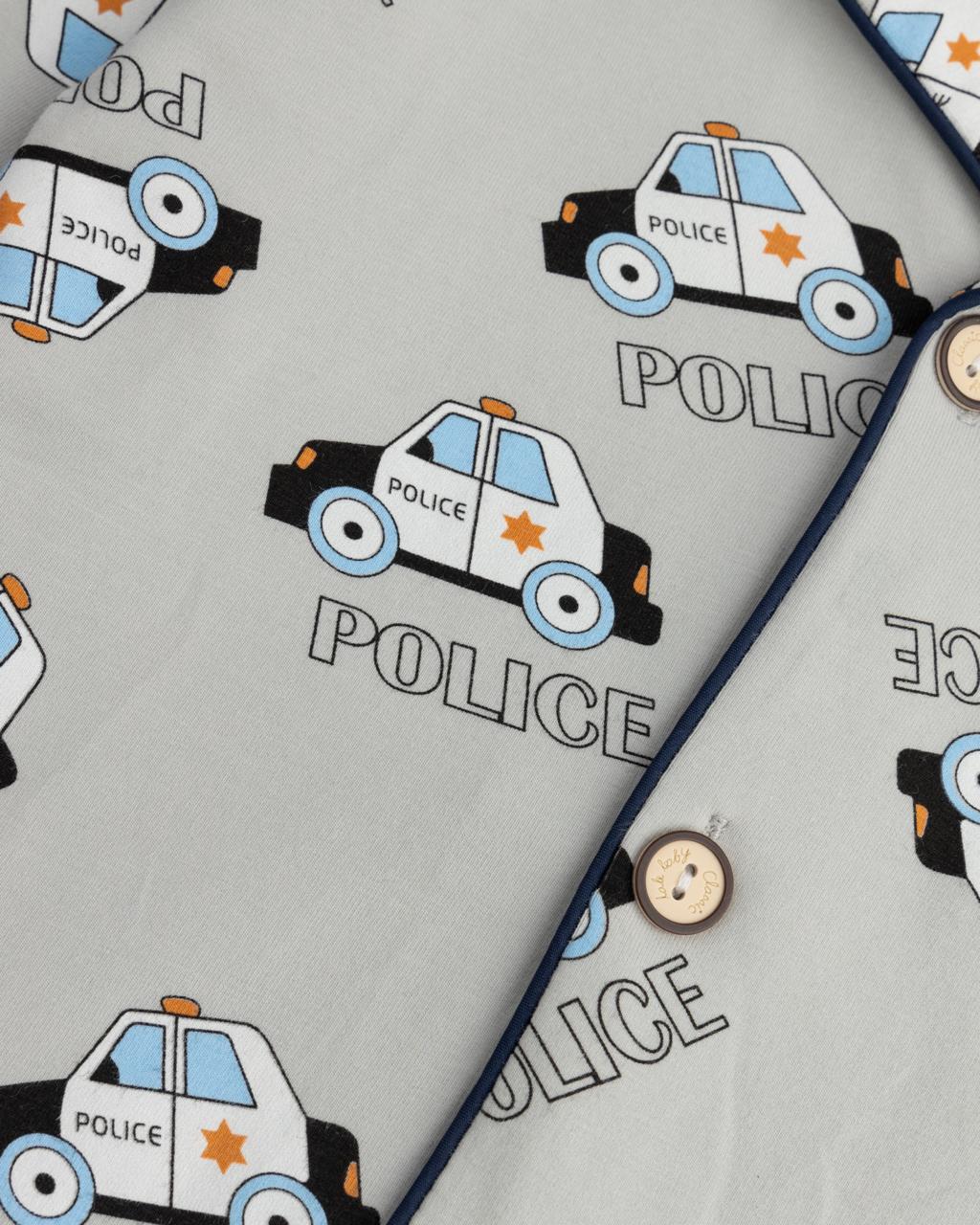 Police Car printed Nightsuit