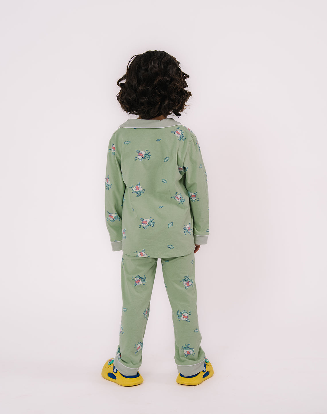 Tiny Fishes Printed Nightsuit