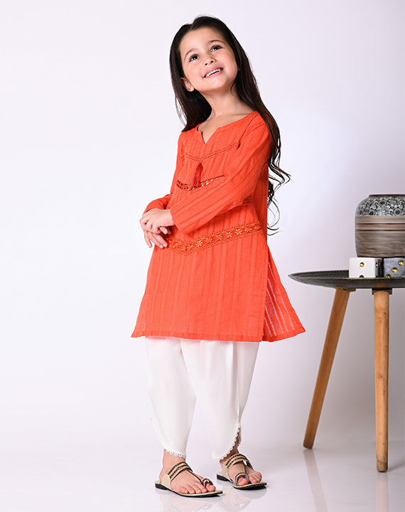 ETHNIC-Orange Shirt