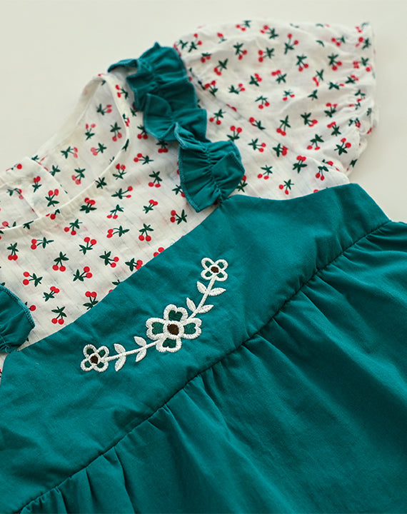 Green Ruffle Dress