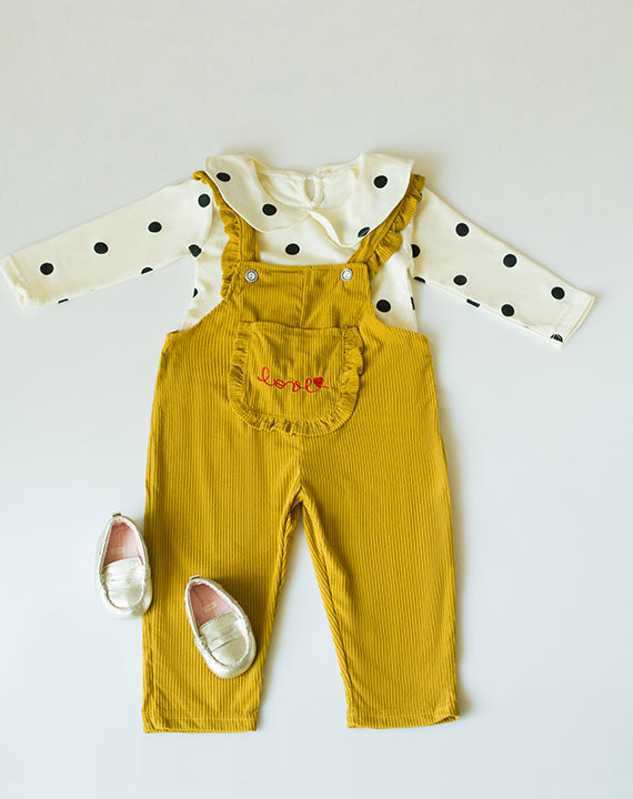 Sophie yellow dungaree