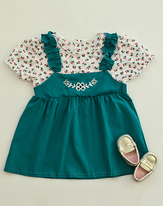 Green Ruffle Dress